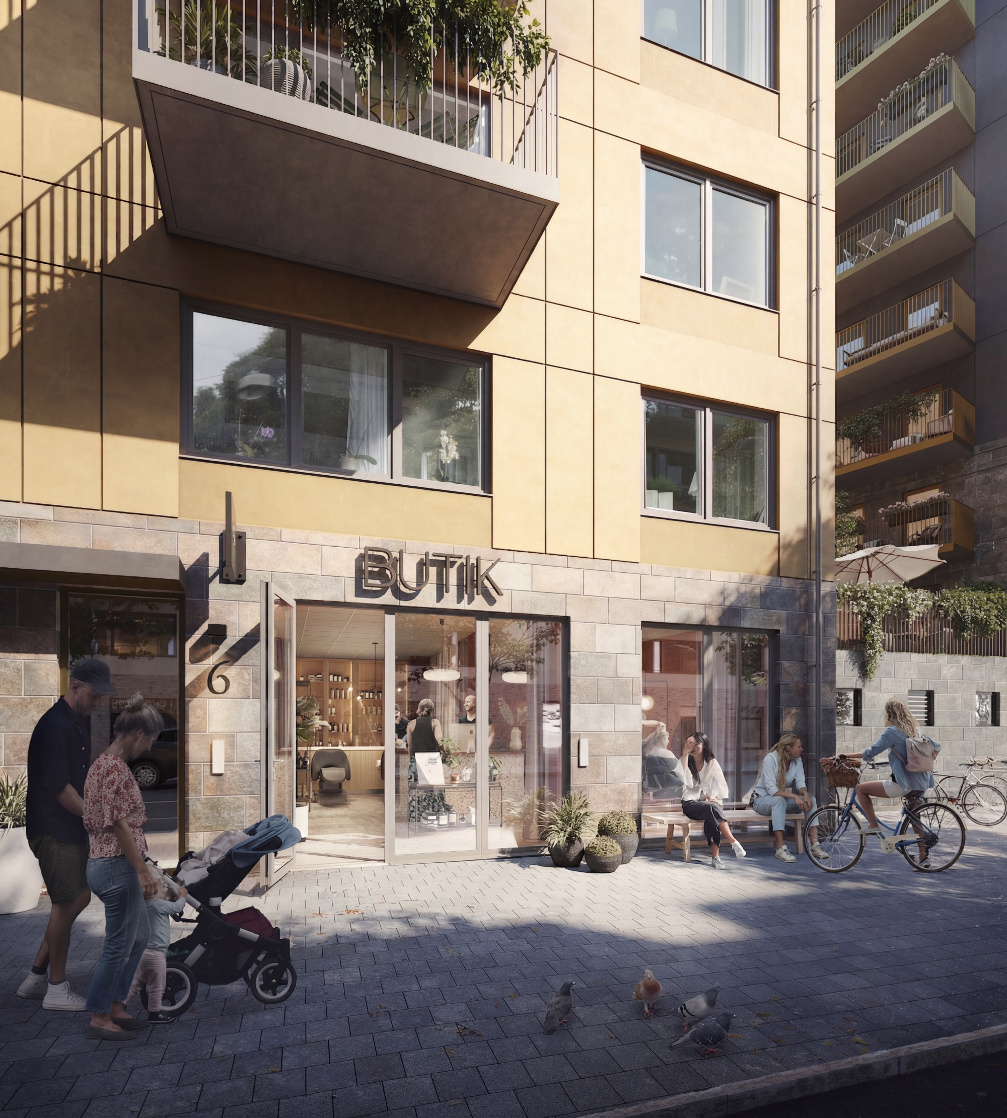 Nyproducerad butikslokal i Kallebäcks Terrasser - Skummjölksgatan 4 C bild 1