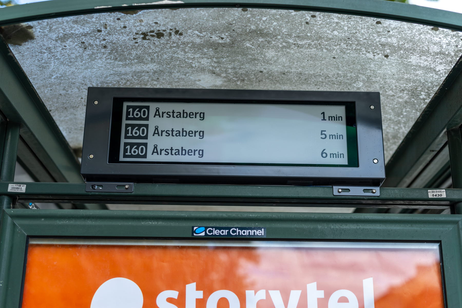 Årstaberg tidtabell