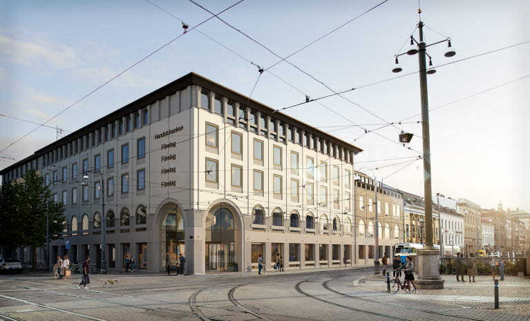 Entrévalvet på kontorshuset